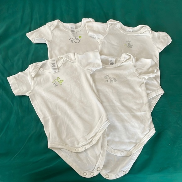 Lot of 5 short sleeved body suits for baby ( EU size 68, US 3-6 mo) - Picture 3 of 5
